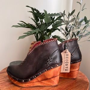 Bed Stu Marina Black Teak Rustic shoes. NWT